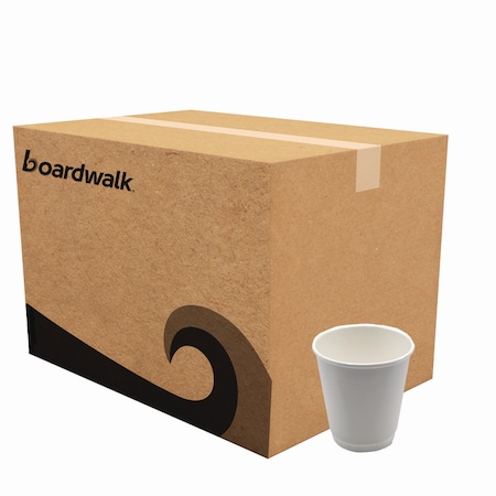Boardwalk Paper Hot Cups, Double-Walled, 10 oz, White, 500PK BWKDW10HCUP